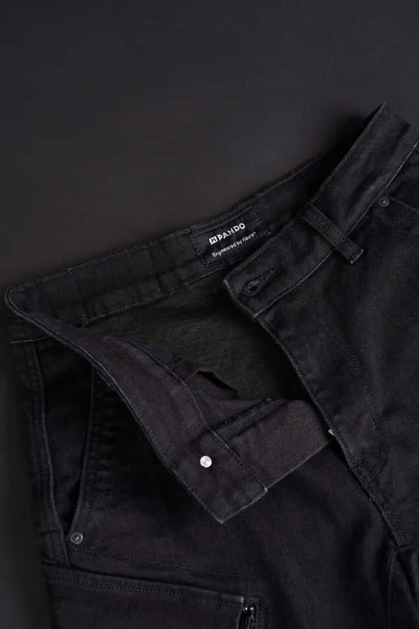 Pando Moto Motorbroeken|Motorjeans-Mark AAA Motorjeans Black