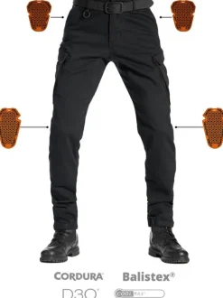 Pando Moto Motorbroeken|Motorjeans-Mark AAA Motorjeans Black