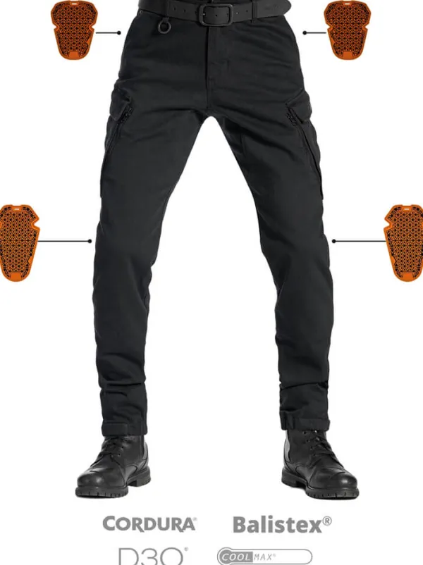 Pando Moto Motorbroeken|Motorjeans-Mark AAA Motorjeans Black