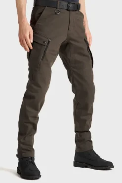 Pando Moto Motorbroeken-Mark Motorjeans Olive