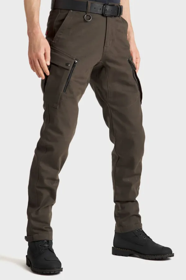 Pando Moto Motorbroeken-Mark Motorjeans Olive