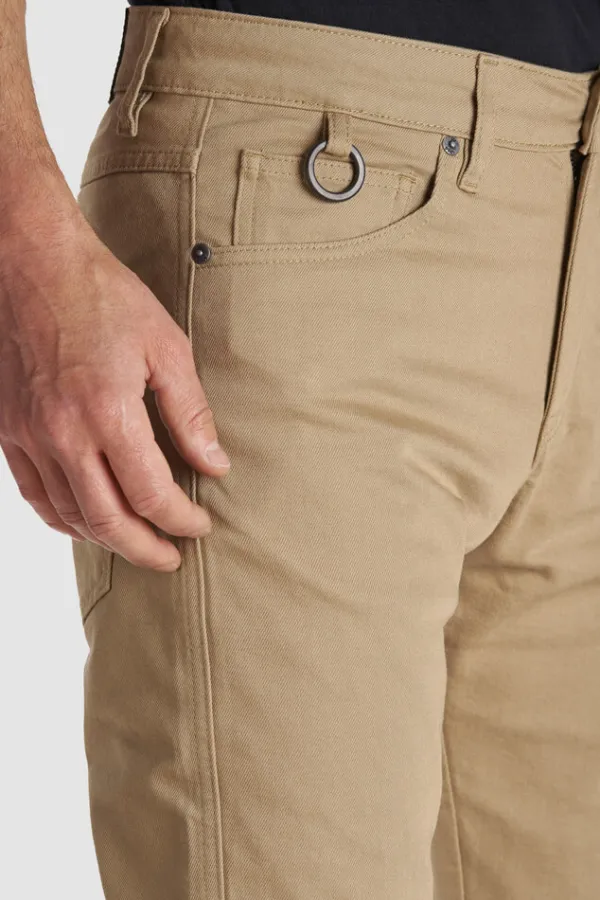 Pando Moto Motorjeans-Robby Slim Motorjeans Beige