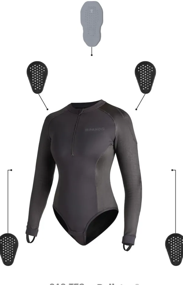 Pando Moto Protectievesten En Onderkleding-he Woen 02 Arored otorcyce Baeayer / body Back