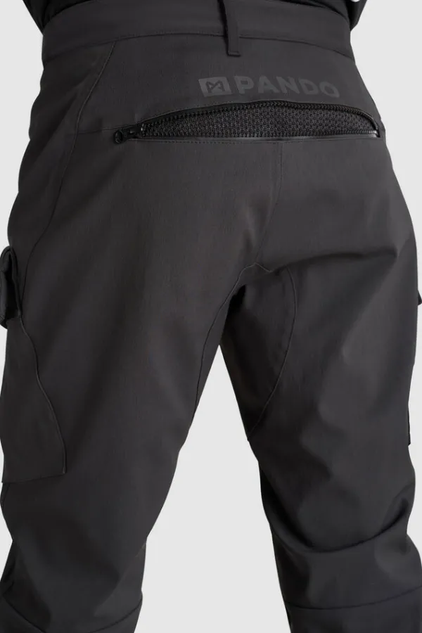 Pando Moto Motorbroeken|Motorjeans-Triton Waterproof Slim Motorjeans Black
