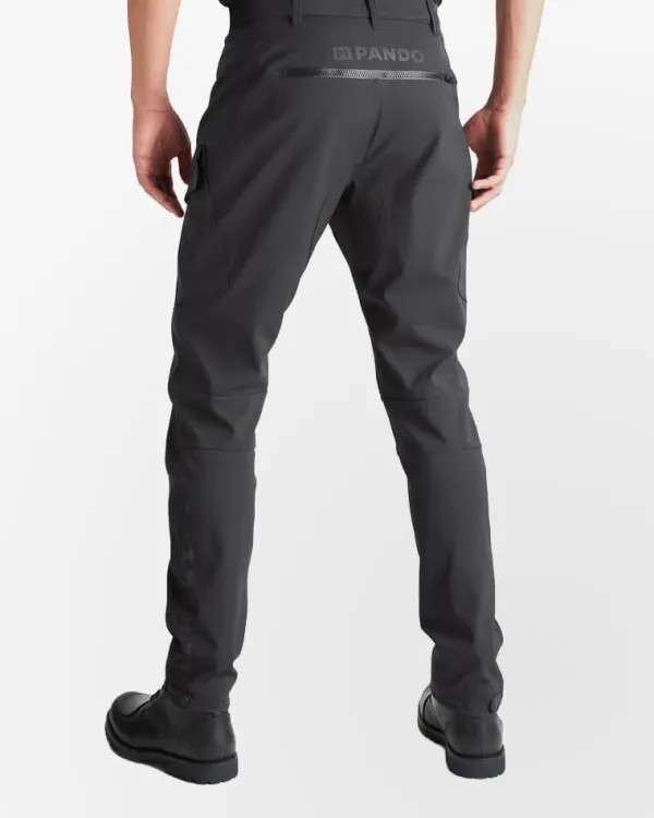 Pando Moto Motorbroeken|Motorjeans-Triton Waterproof Slim Motorjeans Black
