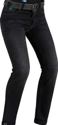 PMJ Motorjeans-Caferacer Motorjeans Washed Black 120