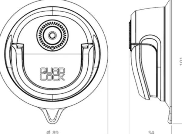 Quad Lock Telefoonhouders-360 Zuignapvoet 360 Zuignapvoet