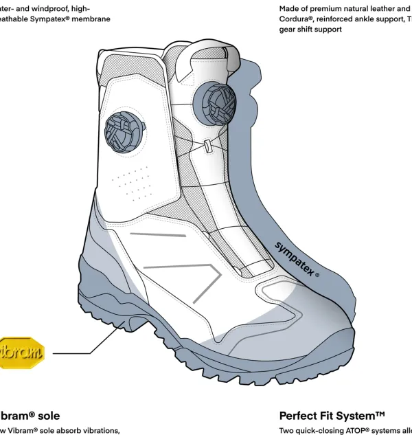 Heren Rebelhorn Heren Motorlaarzen-Defender-X Boots Black