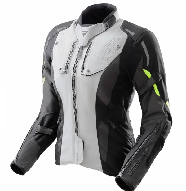 Rebelhorn Motorjassen-Hiker 4 Women Motorjas Black/Grey/Fluo Yellow