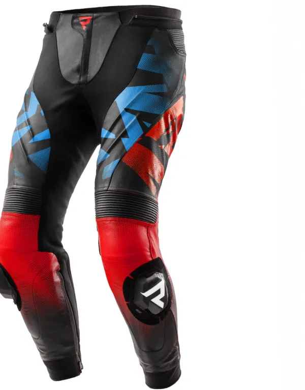 Rebelhorn Motorbroeken-Inferno Motorbroek Black/Blue/White/Red