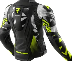 Rebelhorn Motorjassen-Inferno Motorjas Black/Fluo Yellow