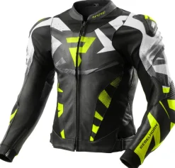 Rebelhorn Motorjassen-Inferno Motorjas Black/Fluo Yellow