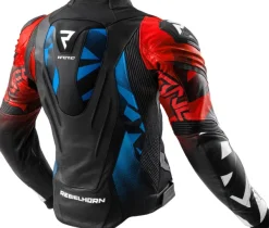 Rebelhorn Motorjassen-Inferno Motorjas Black/Blue/White/Red