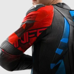 Rebelhorn Motorjassen-Inferno Motorjas Black/Blue/White/Red