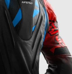 Rebelhorn Motorjassen-Inferno Motorjas Black/Blue/White/Red