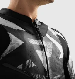 Rebelhorn Motorjassen-Inferno Motorjas Black/White
