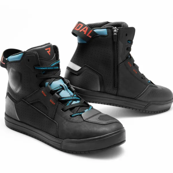 Heren Rebelhorn Heren Motorschoenen|Casual Motorschoenen-Vandal 2 Shoes Black/Blue/Red