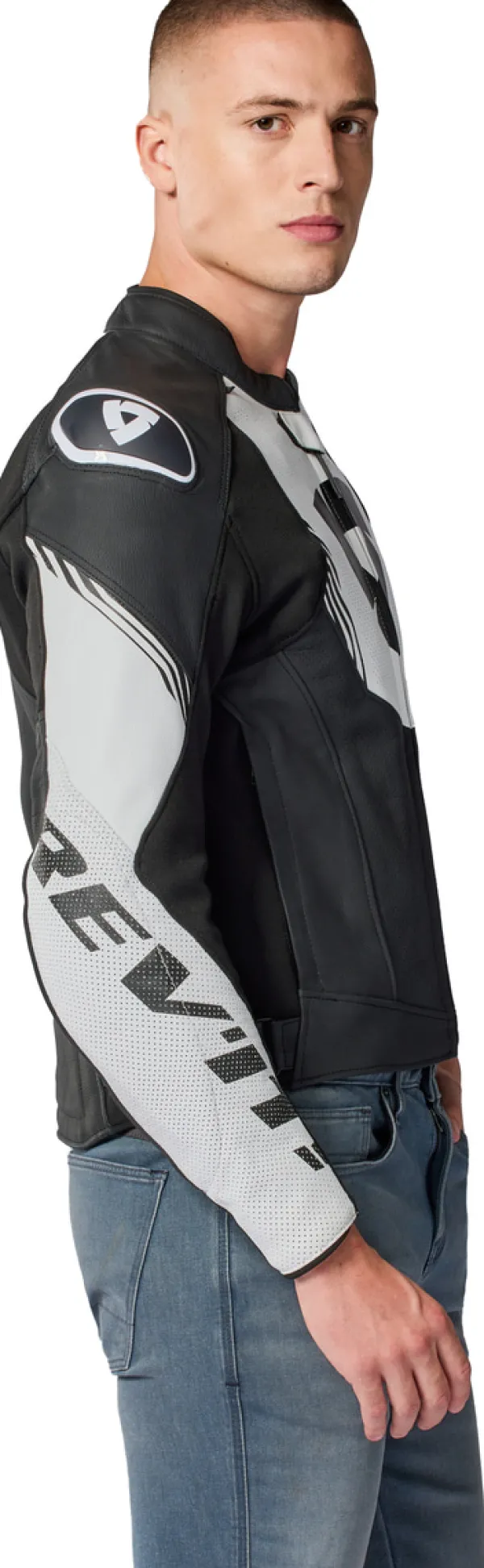 REV'IT Motorjassen-Argon 3 Motorjas Black/White