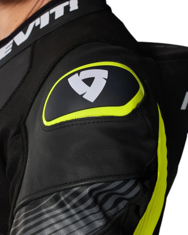 REV'IT Motorpakken-Argon 3 One Piece Black/Neon Yellow