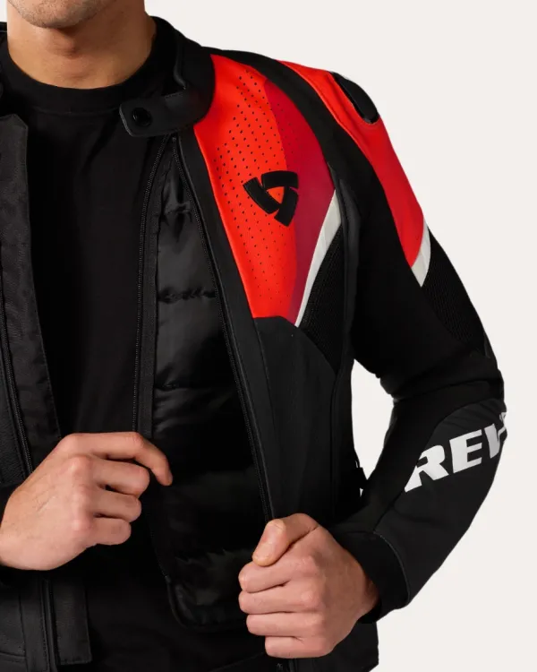 REV'IT Motorjassen-Automate Motorjas Black/Neon Red