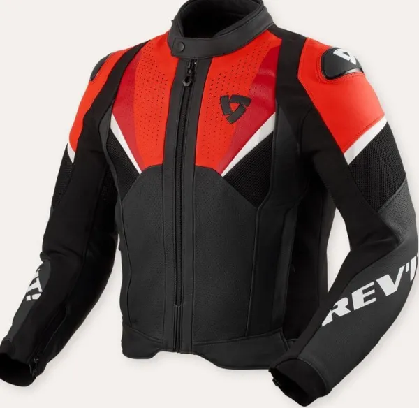 REV'IT Motorjassen-Automate Motorjas Black/Neon Red