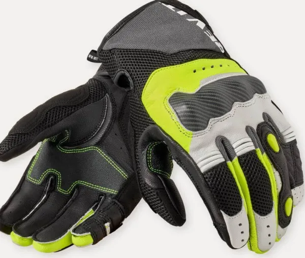 REV'IT Motorhandschoenen-Baze Gove ight Grey/Neon Yeow