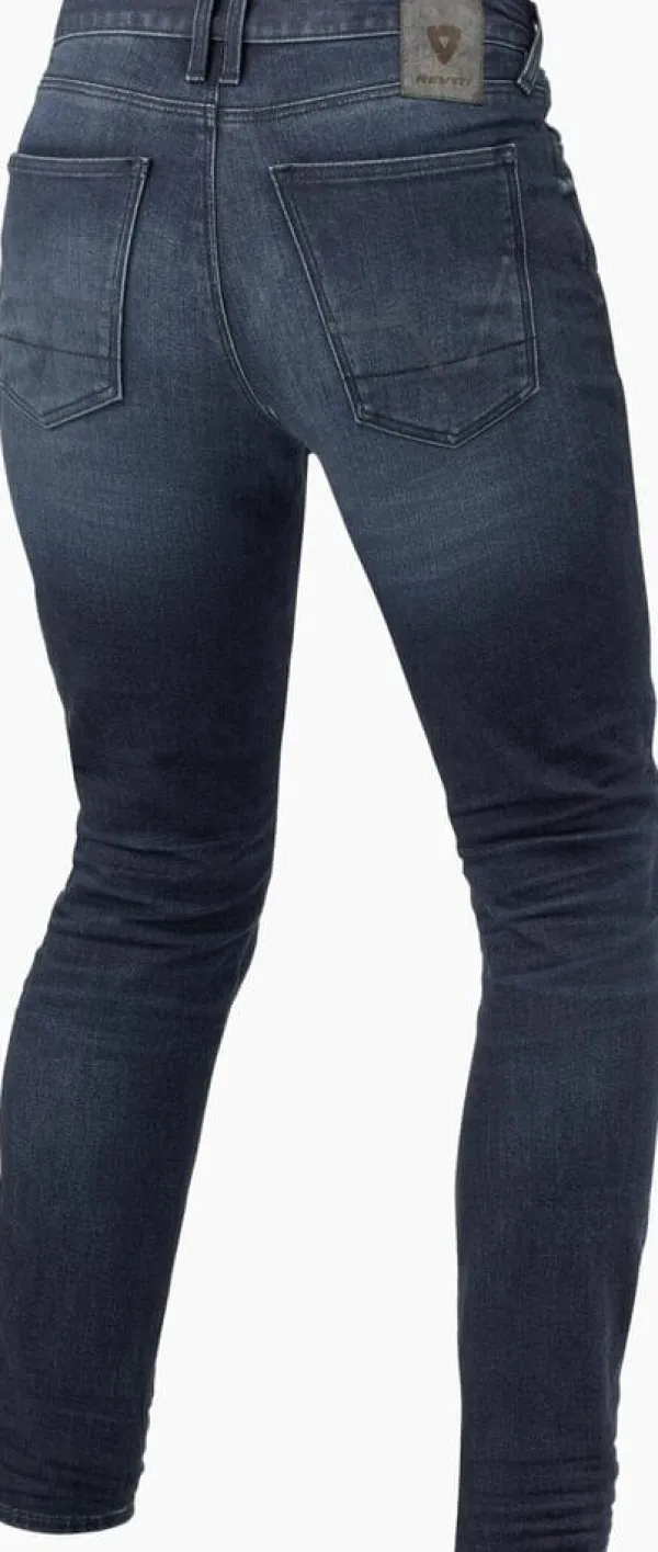 REV'IT Motorjeans-Carlin SK Motorjeans Dark Blue Used