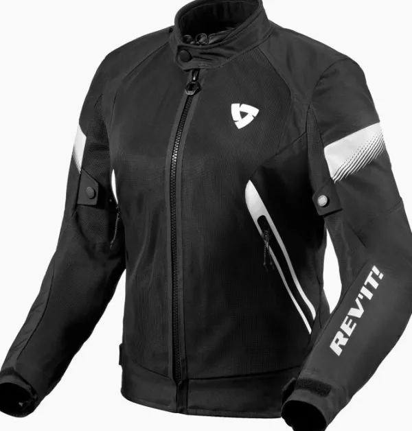 REV'IT Motorjassen-Control Air H2O Ladies Motorjas Black/White