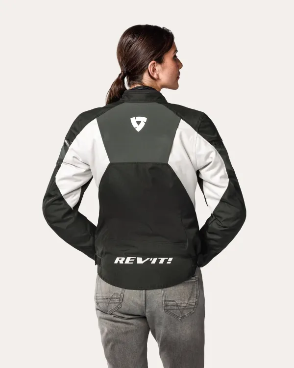 REV'IT Motorjassen-Control Air H2O Ladies Motorjas Black/White