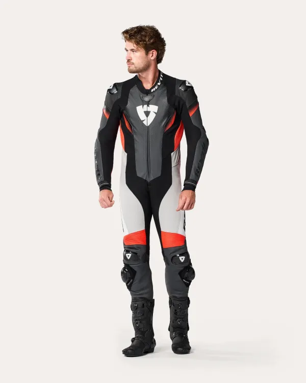 REV'IT Motorpakken-Control Onepiece Black/Neon Red