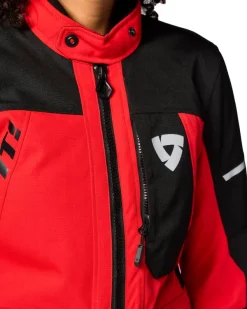 REV'IT Motorjassen-Convergent H2O Ladies Motorjas Red/Black