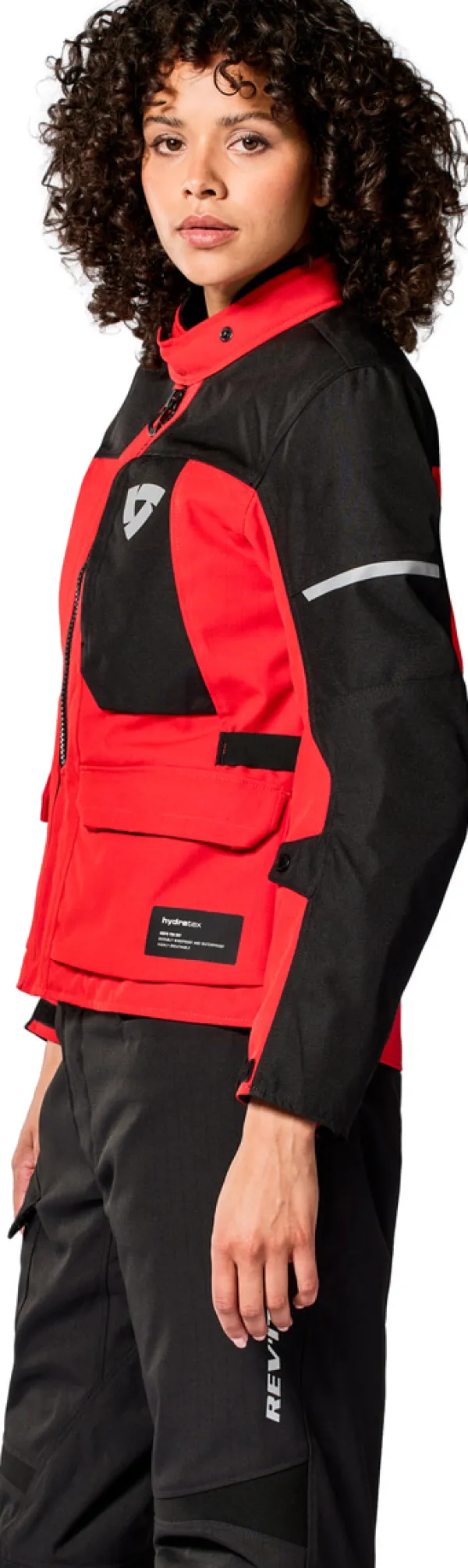 REV'IT Motorjassen-Convergent H2O Ladies Motorjas Red/Black