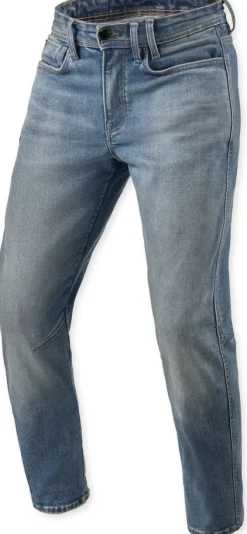 REV'IT Motorjeans-Detroit 3 Tapered Motorjeans Medium Blue Vintage