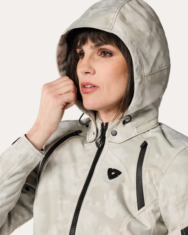 REV'IT Motorjassen-Flare 3 H2O Ladies Motorjas Camo Grey/White