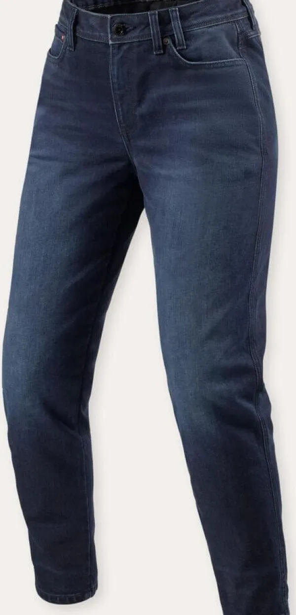 REV'IT Motorjeans-Harper Tapered Ladies Motorjeans Dark Blue Used