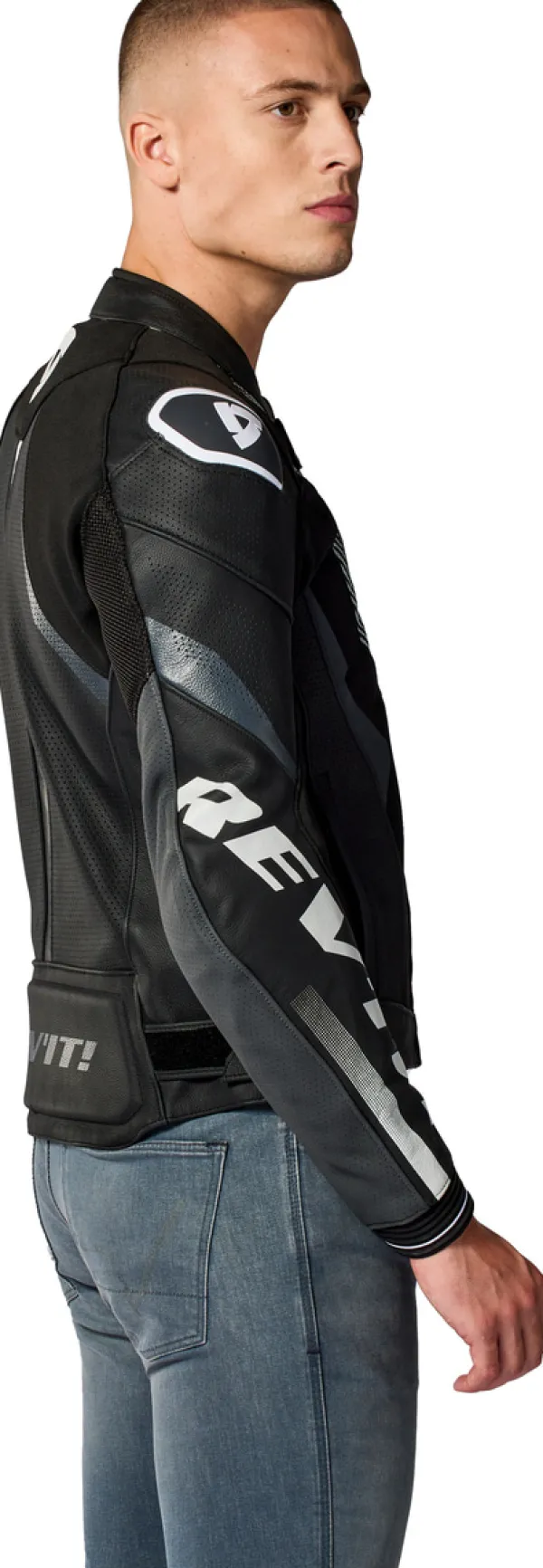 REV'IT Motorjassen-Hyperspeed 3 Air Motorjas Black/White