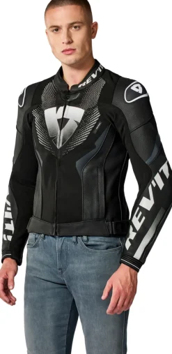 REV'IT Motorjassen-Hyperspeed 3 Air Motorjas Black/White