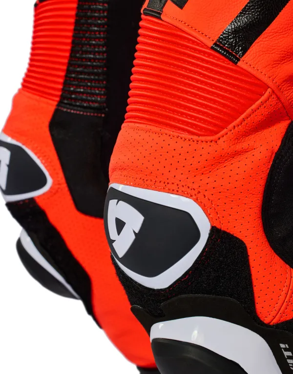 REV'IT Motorpakken-Hyperspeed 3 One Piece Light Grey/Neon Red