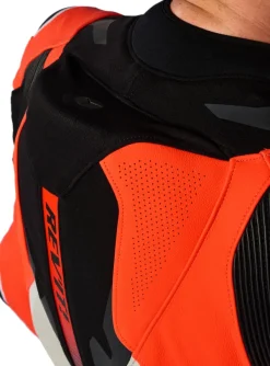 REV'IT Motorpakken-Hyperspeed 3 One Piece Light Grey/Neon Red