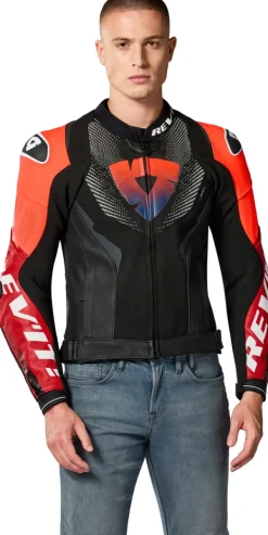 REV'IT Motorjassen-Hyperspeed 3 Pro Motorjas Black/Red