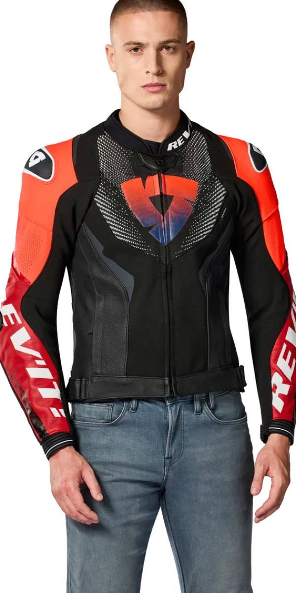 REV'IT Motorjassen-Hyperspeed 3 Pro Motorjas Black/Red