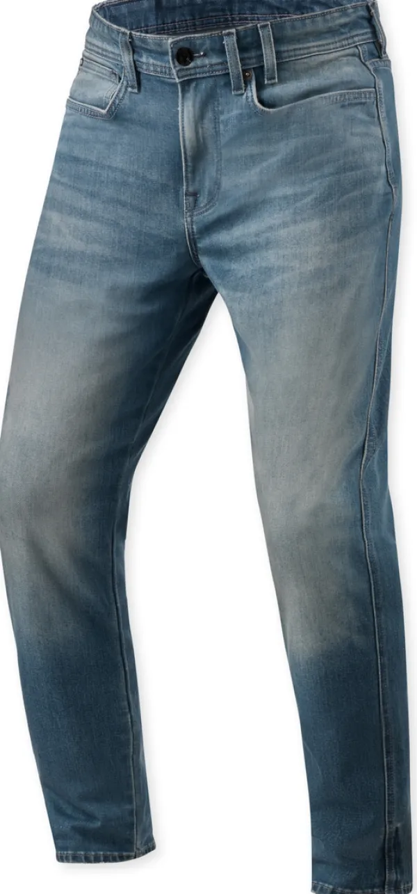 REV'IT Motorjeans-Keegan Tapered Motorjeans Medium Blue Vintage