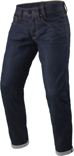 REV'IT Motorjeans-Lewis Selvedge Tapered Motorjeans Dark Blue
