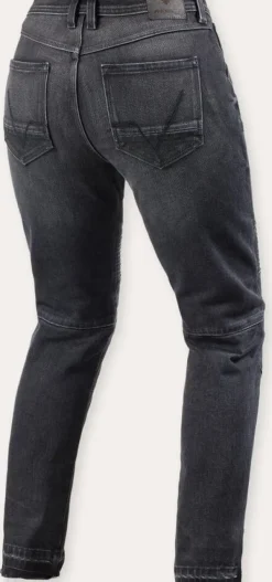 REV'IT Motorjeans-Moto 2 Slim Ladies Motorjeans Dark Black Stone