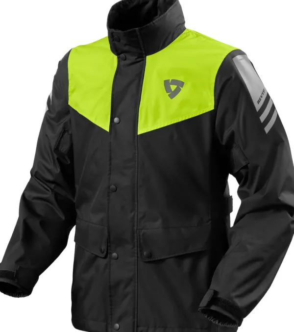 REV'IT Regenkleding-Nitric 4 H2O Rainjacket Back/Neon Yeow