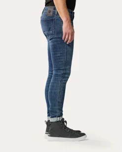 REV'IT Motorjeans-Piston 3 Skinny Motorjeans Medium Blue Used