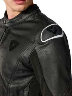 REV'IT Motorjassen-Quadratic Motorjas Black/White