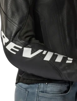 REV'IT Motorjassen-Quadratic Motorjas Black/White
