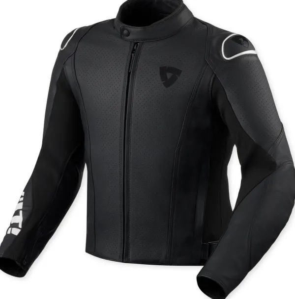 REV'IT Motorjassen-Quadratic Motorjas Black/White