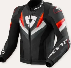 REV'IT Motorjassen-Quantum 3 Pro Motorjas Black/Red